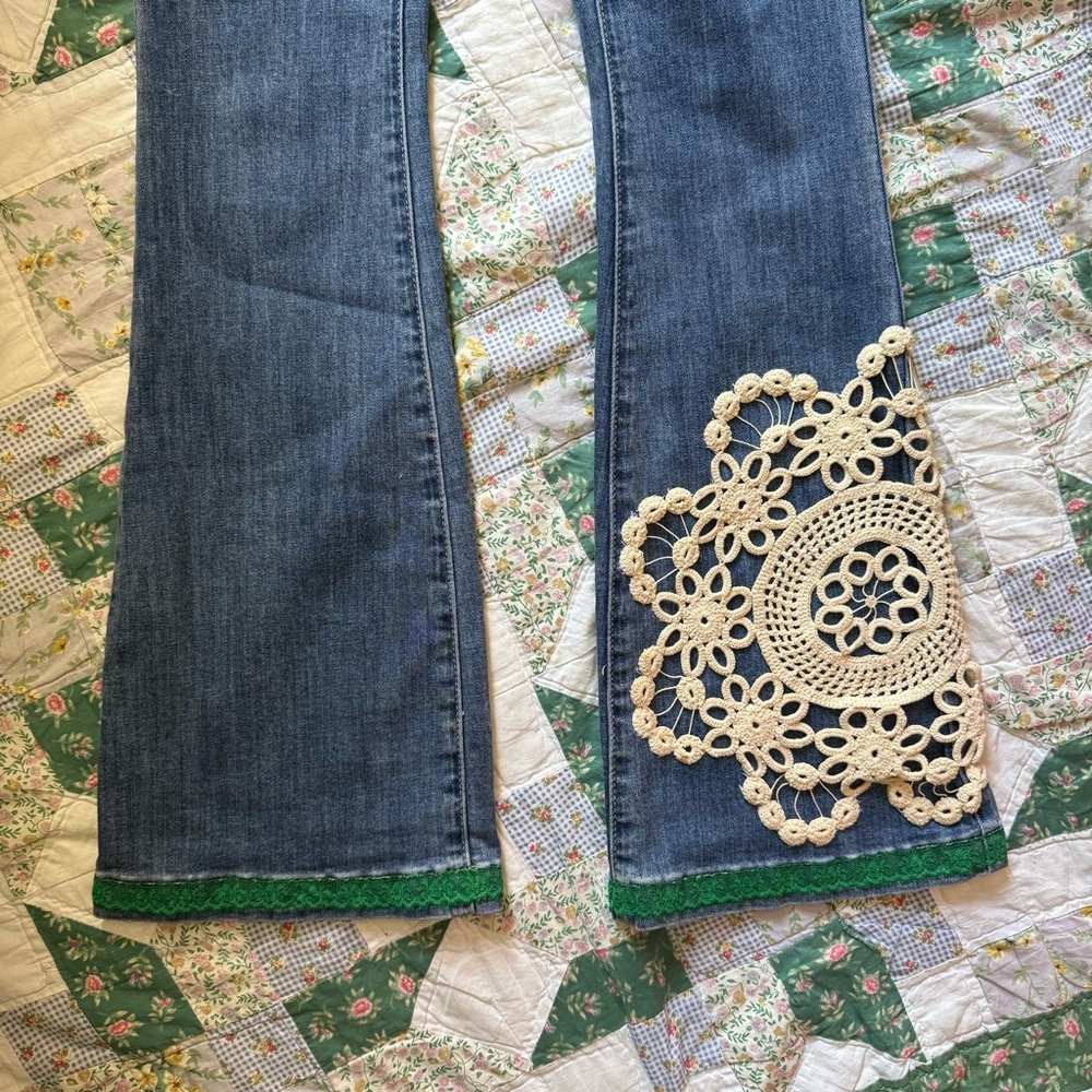 Erika Kelly Apparel Upcycled Denim Jeans by me EKA - Picture 2 of 12